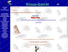 Tablet Screenshot of klaus-gmbh.de